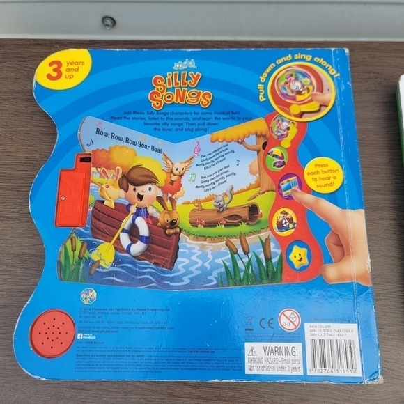 Lot Of 4 Kids Baby Silly Songs Forest Friends Books Music Works Pull Tab Collors - Picture 8 of 11